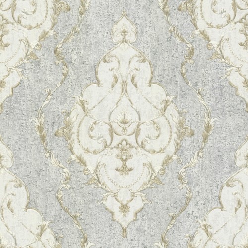 Classic Wallpaper Light Gray 10m x 1.06m, Model 82907 | Balbaid Decor Company
