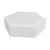 Hexagonal Interlock Paver Tiles, Thickness 6 cm  White Color | Meyar Company