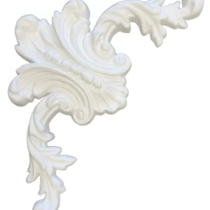 Decorative PU Foam Cornices 20x19 cm, White Color | Zakharef Company