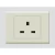 Triple Socket without Switch, Art DNA Brand, 13 Amp, Size 7x7 cm, Beige Color
