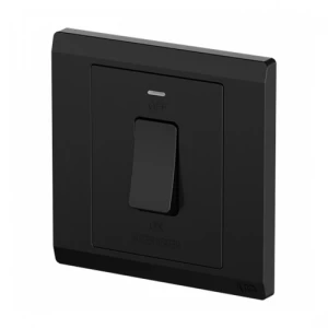 Water Heater Switch 1 Gang 1 Way 20 Amp 7x7 cm Black | Green Home Trading