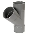 UPVC 45° Wye Tee Size 4 inch Gray Color | Almona Company