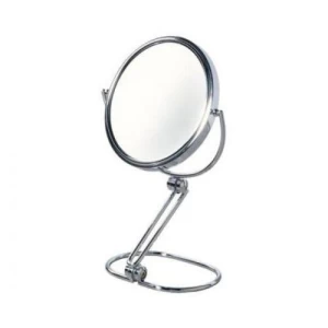 مرآة مكبرة تصميم دائري لون رصاصي، موديل X34.527-01M | Gedy
