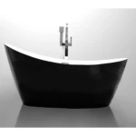 Acrylic Bathtub Length 150 cm, Width 80 cm, Black Color