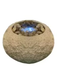 Indoor Decorative Spherical fountain, Modern Design, Beige , dimensions 16×30 cm, 220V, Model 22S0352TLED- 94