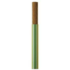 سلك تأريض كهرباء نحاس مجدول 185 ملي 450/750 فولت، أخضر/أصفر | شركة كابلات جدة