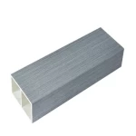 Interior Partition Columns Wood Alternative PVC, 10×5 Size, 2.90m Height, Gray Color 