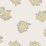 ورق جداري اسباني، لون بيج، تصميم ورود، مقاس 10 م×0.53 م، موديل 2-4002