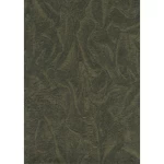 ورق حائط ايطالي تصميم نقشات مقاس 10 م×1.06م، لون اخضر داكن، موديل 81868