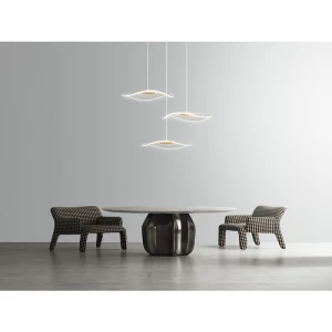 Suspended Lamp 14W LED 2000 mm × 400 mm Gold Color 3000 Kelvin | 
