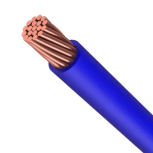 سلك نحاس مجدول 4 AWG جهد 600 فولت MTW، لون أزرق، طول 500 قدم | شركة كابلات الشرقية للصناعة