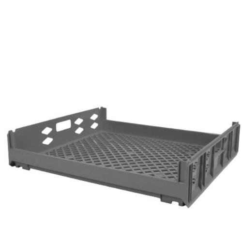 HDPE Plastic Box for Fish 17x44x64 cm, Gray Color | AL-FURIDI FACTORY FOR PLASTIC INDUSTRIES