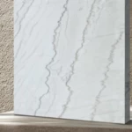 Estuario Marble Slabs, Thickness 2 cm, Size 255×180 cm, White and Grey Color