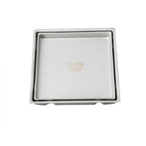 صفاية أرضية مربعة للحمام مقاس 15×15 سم لون كروم | N67.501