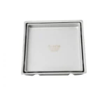 صفاية أرضية مربعة للحمام مقاس 15×15 سم لون كروم