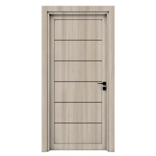 Premium Wooden Door 235x115 cm, Gray Color, 6 cm Thickness, Model BM01 | YT-59683572