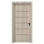 أبواب بريميوم بتشطيب فاخر، مقاس 235 × 115 سم، لون رمادي، سمك 6 سم، موديل BM01