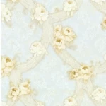 Italian Wall Decoration, Light Blue with Beige, Length 10 m, Width 0.73 m, Model 26078