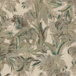 Italian Wallpaper Beige Color Tropical Design, Size 10mx0.70m, Model RC18007