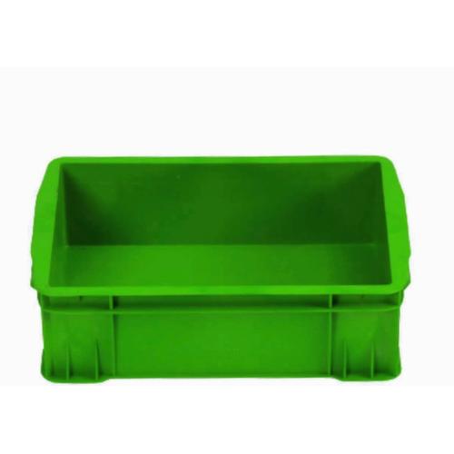 HDPE Plastic Container for Vegetables Storage 36×24×10 cm, Green, Model 7SPDD | AL-FURIDI FACTORY FOR PLASTIC INDUSTRIES