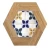 Veracruz Spanish Hexagonal Porcelain, Andalusian Design, Dimensions 23×27 cm