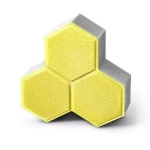 بلاط انترلوك دلتا سماكة 6 سم مقاس 177×87×60 ملم لون اصفر | شركة المورد المحترف