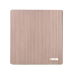 مفتاح مفرد رمادي مطفي، قدرة 10 أمبير، فولت 220، مقاس 7×7 سم