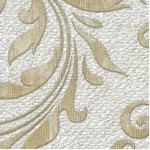 Patterned Wallpaper, Size 15.6m×100cm, Beige plaid with gray and white color