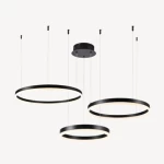 مون بيم ثريا مودرن تصميم فاخر، مقاس 84 ×15×84 سم، لون أسود