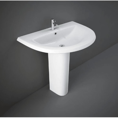 Full Base Washbasin 50x55x85 cm, White Color | RAK Ceramics
