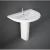 Full Base Washbasin, Size 50x55x85 cm, White Color | Rak Ceramics