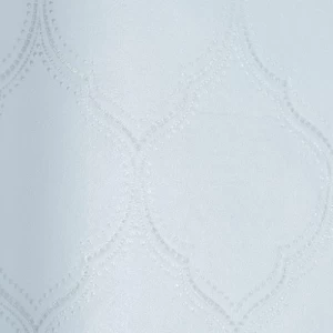 Vinyl Wallpaper Patterned Design 15.6m × 106 cm Silver Gray | Luxury line