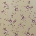 Floral Wallpaper, Size 15.6m×106cm, brown with purple color