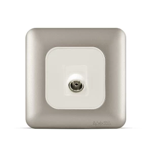 فيش تلفزيون مائل مفرد 7×7 سم لون تيتانيوم | SPECTRA