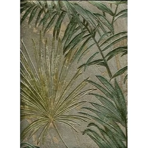 Italian Wallpaper Leaf-Patterned Design 10mx0.70m Dark Beige | Balbaid Decor Company