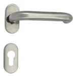 Separated Steel Door Handle, Silver Color