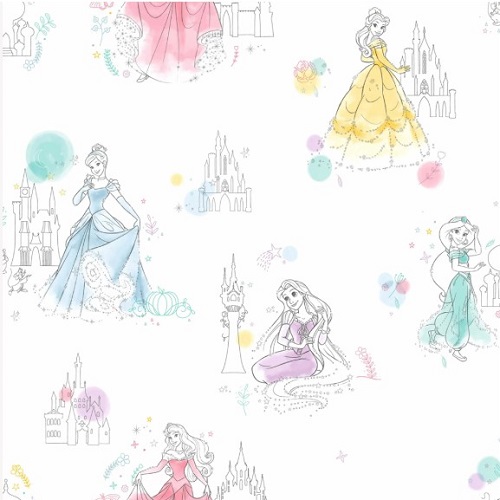Wallpaper Kids Design 10.10 m x 0.521 m White Color, Disney Marvel | Abyat Company