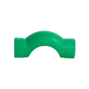 Plastic PPR Bypass Bend Diameter 32 mm, Green Color | Cosmoplast Factory