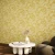 Leaf-patterned Wall Covering, Length 10 m, Width 50 cm, gold Color