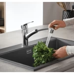 Grohe Pull Out Kitchen Mixer, Shiny Chrome Color