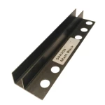 Small Aluminum Glass Holder Accessory, Size 240 × 1.3 cm, Matte Black Color