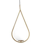Elegant Modern Pendant Light, Size 58 ×28 × 10 cm Height, Gold