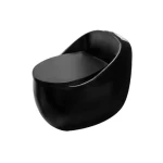  Black Floor Mounted Western Toilet, Height 44 cm