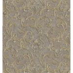 ورق جدران ايطالي لون بني تصميم كلاسيك، مقاس 10 م×0.70 م، موديل 14041