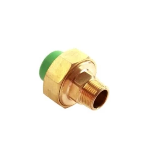 Plastic PPR Male Union Size 25 mm Outside Diameter 34 mm Green Color | AL KOBLAN Thermopipe Factory