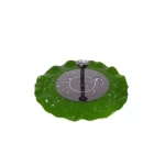 Solar-powered garden fountain, green with gray color, dimensions 6x20.4x20.4 cm, model JT-180-1.8LH