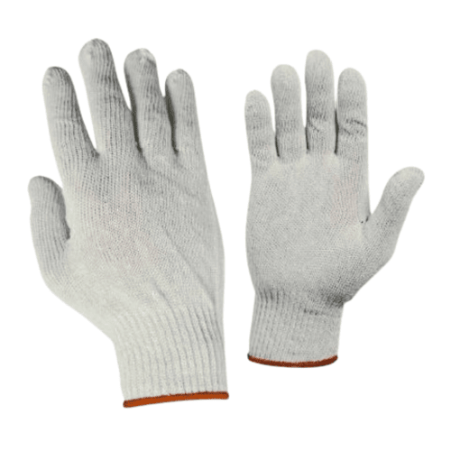 Safety Gloves Light Cotton White Color, Weight 90g | Advanced Castle