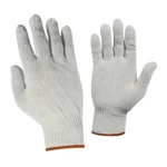 Safety gloves, Material Light cotton, White Color, Weight 90g          