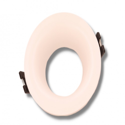Single Spotlight Frame 8.5 cm Diameter, Anti-Glare White | Matkel Store