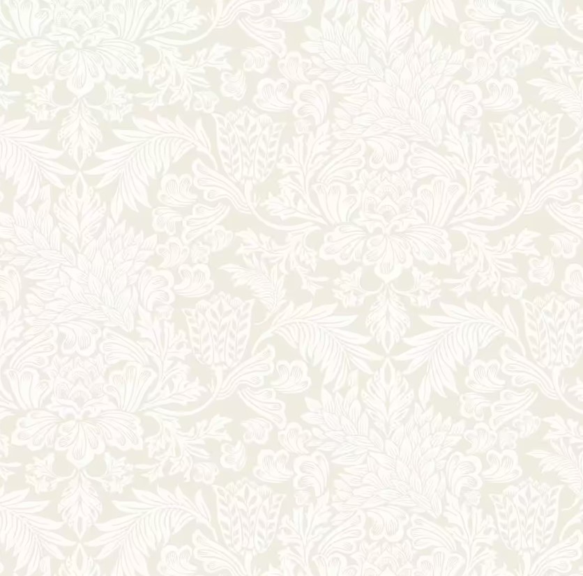 Floral Design Wallpaper 10 m x 50 cm, Ivory Color | 